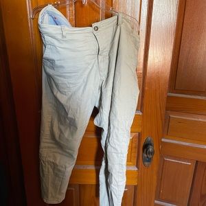Peau De Loup Size 14 Skinny Tan Khakis